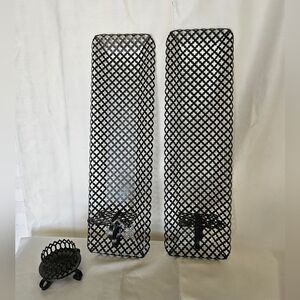 Vintage Home Interiors Black Wall Sconces